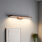 European Minimalist Circular LED Wall Sconce Mirror Light in Aluminum