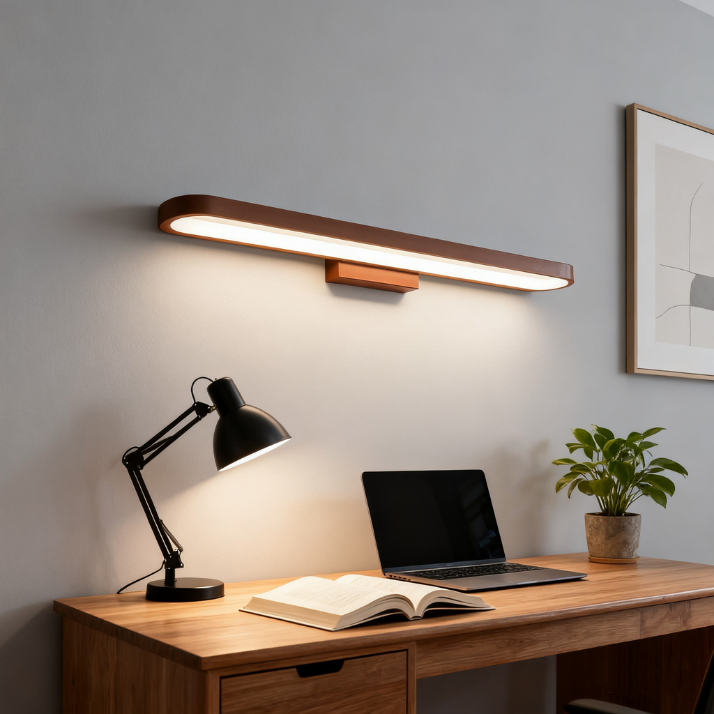 European Minimalist Circular LED Wall Sconce Mirror Light in Aluminum