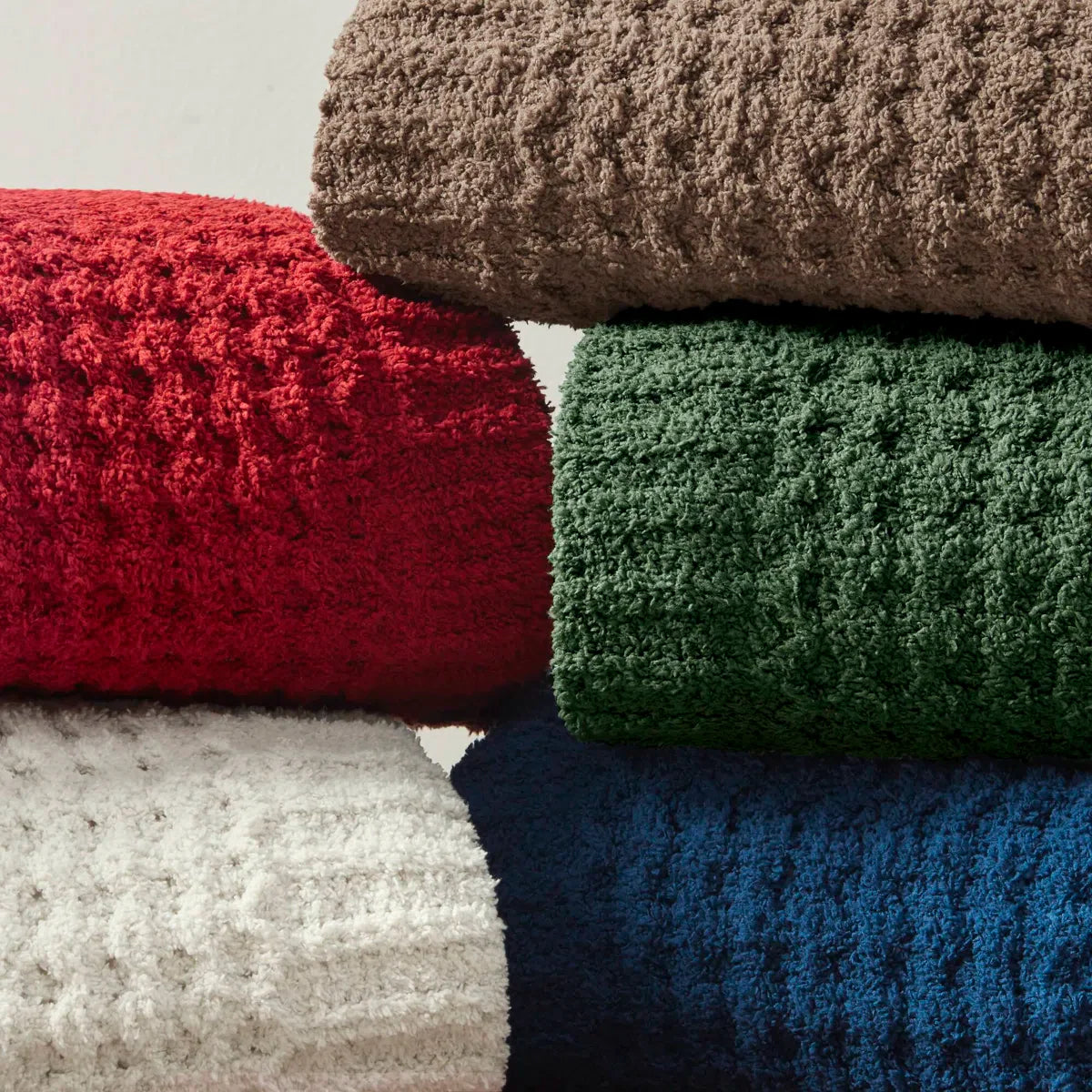 Zafiro CloudWaffle chenille plaid