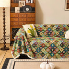 Zahara: Sofa Cover with Colorful Kilim Design & Non-Slip Grip – for Sofa & Lounge