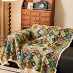 Zahara: Sofa Cover with Colorful Kilim Design & Non-Slip Grip – for Sofa & Lounge