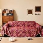 Zahara: Sofa Cover with Colorful Kilim Design & Non-Slip Grip – for Sofa & Lounge