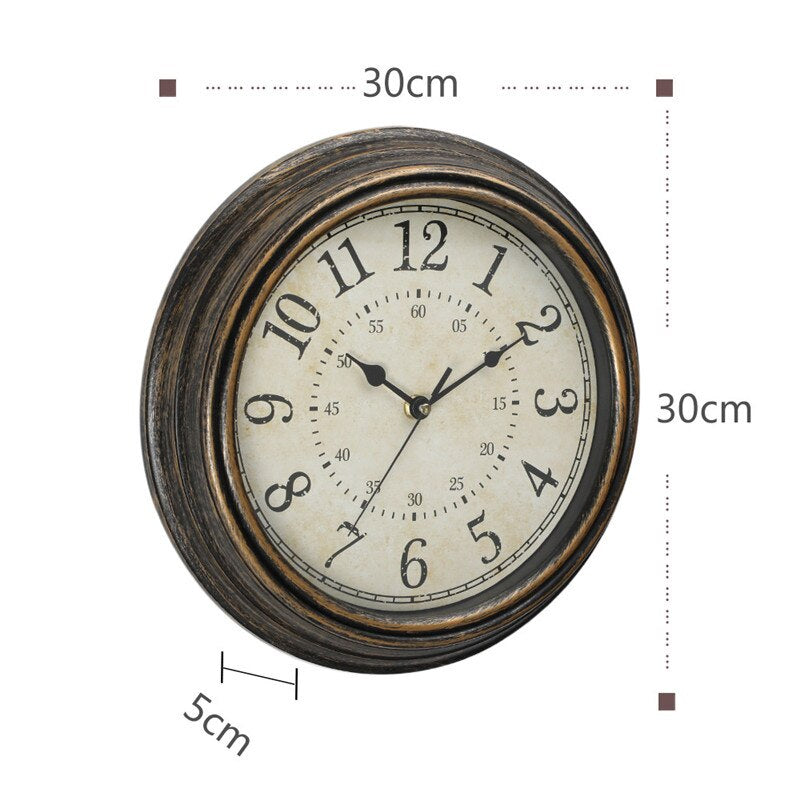ZeitHolz: Vintage Wall Clock Made of Wood – Nostalgic Design for Stylish Living Spaces