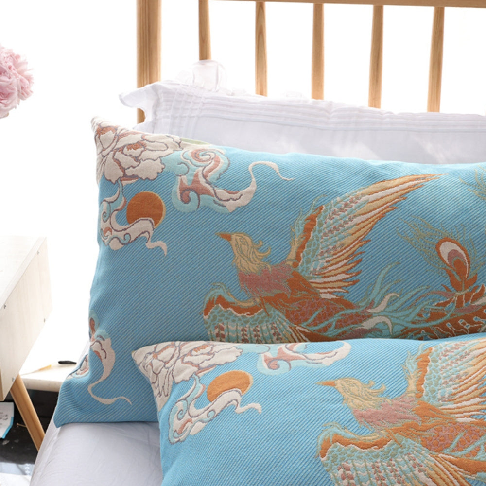 TimelessCharm: Cushion Cover with Ornamental Print – Decorative & Comfortable for Home Accents (2 Pieces)