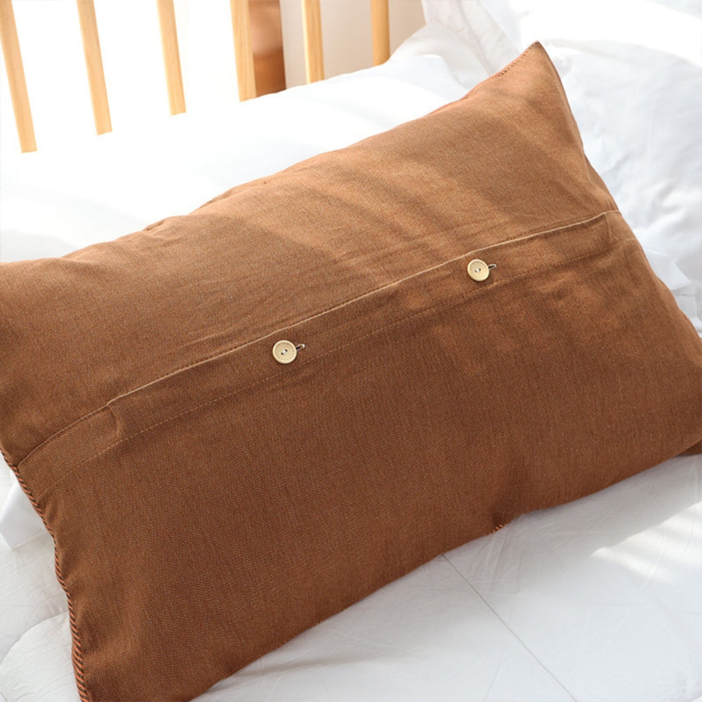 TimelessCharm: Cushion Cover with Ornamental Print – Decorative & Comfortable for Home Accents (2 Pieces)