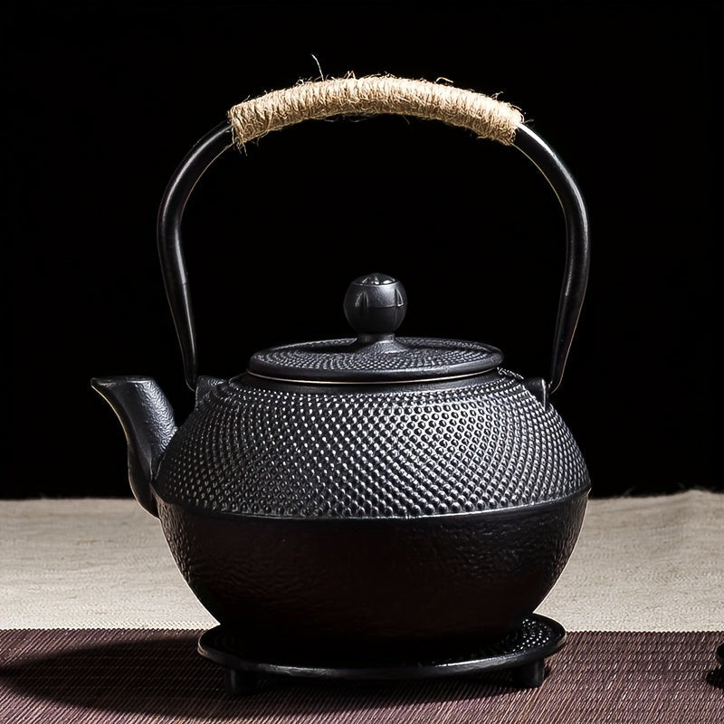 ZenGuss: Japanese Cast Iron Teapot with Removable Stainless Steel Strainer & Enamel Coating – for Tea & Herbs