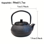 ZenGuss: Japanese Cast Iron Teapot with Removable Stainless Steel Strainer & Enamel Coating – for Tea & Herbs