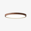 ZenHalo: LED Ceiling Light with Wooden Frame – Flat Ceiling Lamp in Japandi Design