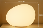 ZenKiesel: Nature-Inspired LED Table Lamp in Stone Shape with Warm Light – for Bedrooms & Reading Corners