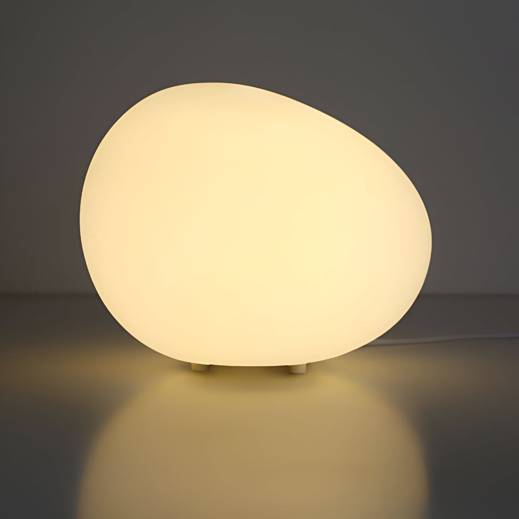ZenKiesel: Nature-Inspired LED Table Lamp in Stone Shape with Warm Light – for Bedrooms & Reading Corners