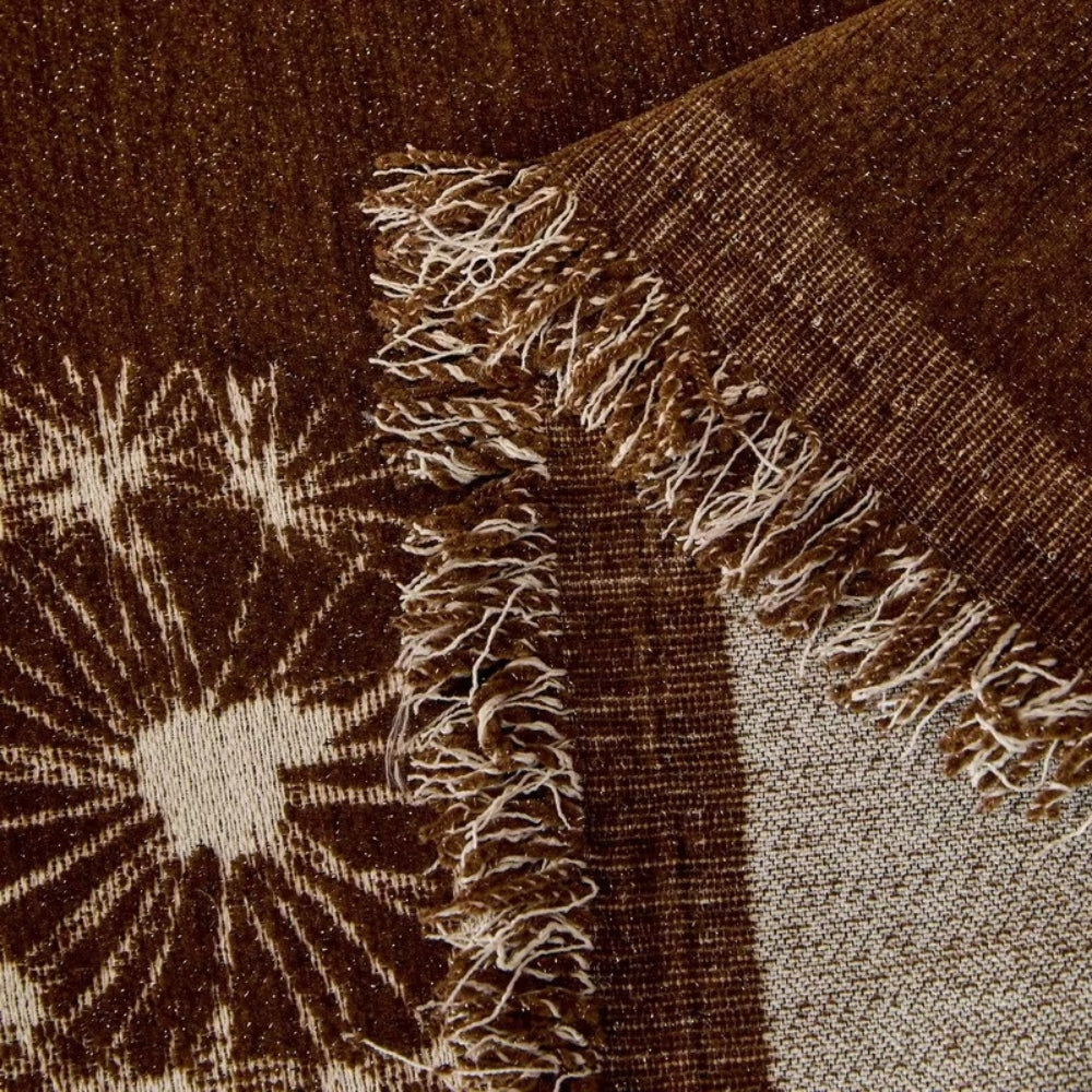 ZenLoom: Japandi Sofa Throw with Dandelion Pattern – Stylish Microfiber Sofa Cover