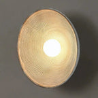 ZenRund: Designer Wall Lamp in Japandi Style – Round Resin Wall Light for Living Room & Hallway