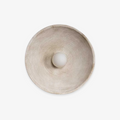 ZenRund: Designer Wall Lamp in Japandi Style – Round Resin Wall Light for Living Room & Hallway