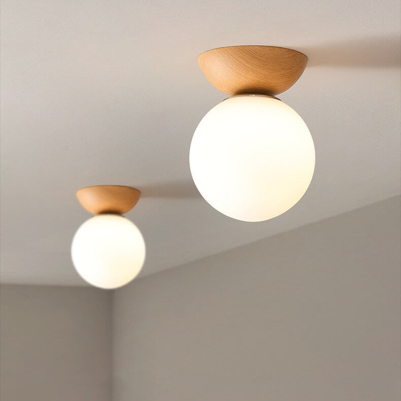Zenora: Japanese Ceiling Light Made of Wood – LED Light for Living Room & Bedroom