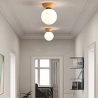 Zenora: Japanese Ceiling Light Made of Wood – LED Light for Living Room & Bedroom