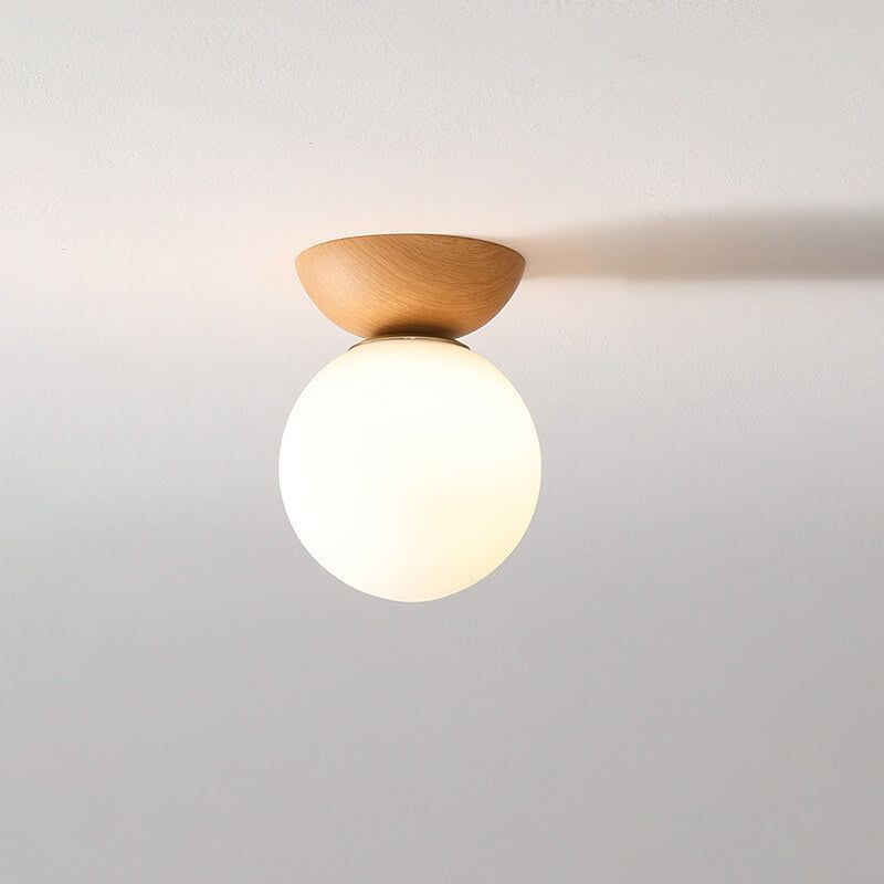 Zenora: Japanese Ceiling Light Made of Wood – LED Light for Living Room & Bedroom