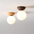 Zenora: Japanese Ceiling Light Made of Wood – LED Light for Living Room & Bedroom