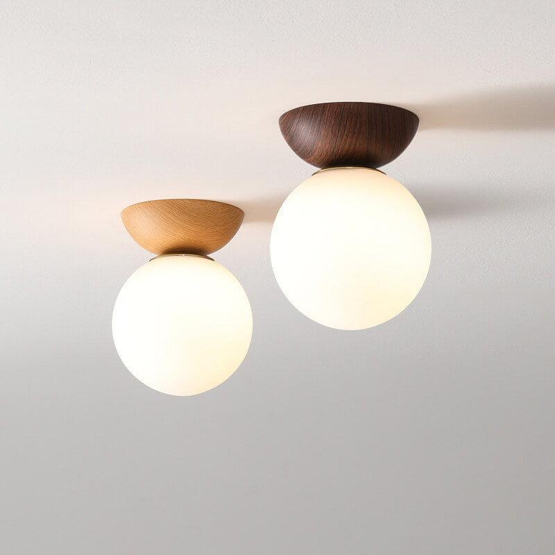 Zenora: Japanese Ceiling Light Made of Wood – LED Light for Living Room & Bedroom
