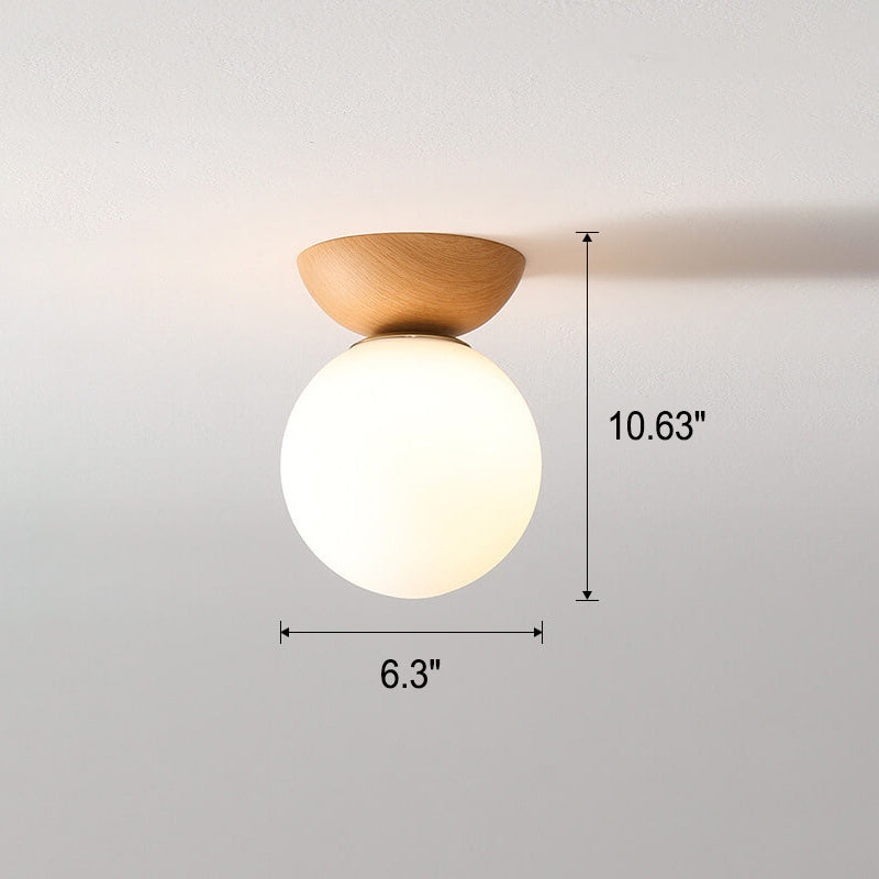 Zenora: Japanese Ceiling Light Made of Wood – LED Light for Living Room & Bedroom