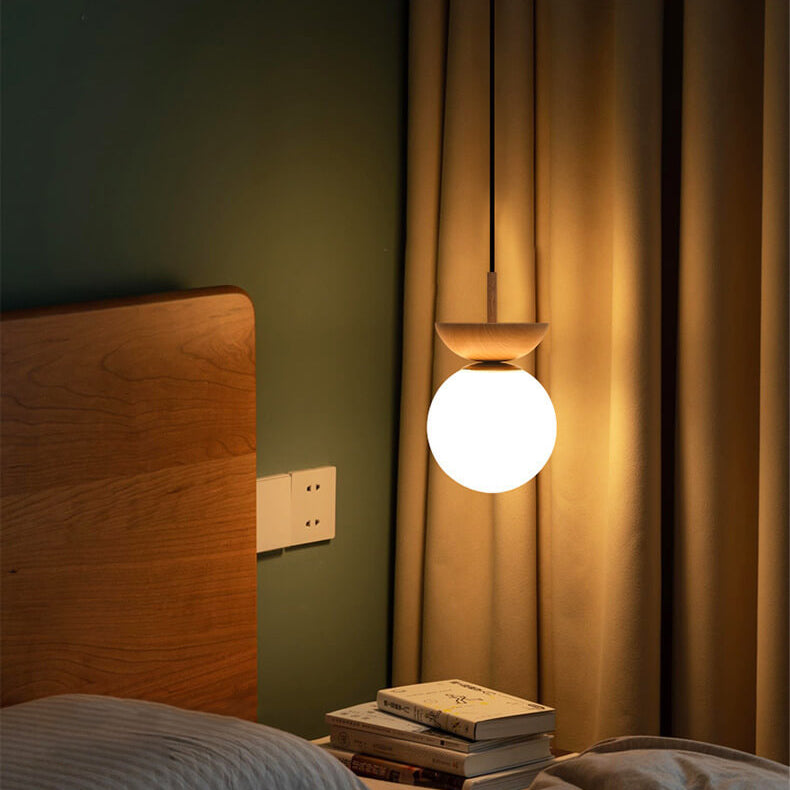 Zenora: Japanese Ceiling Light Made of Wood – LED Light for Living Room & Bedroom