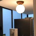 Zenora: Japanese Ceiling Light Made of Wood – LED Light for Living Room & Bedroom