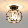Dante Plafondlamp | Open Design met Glas & Metaal, Zwart of Goud