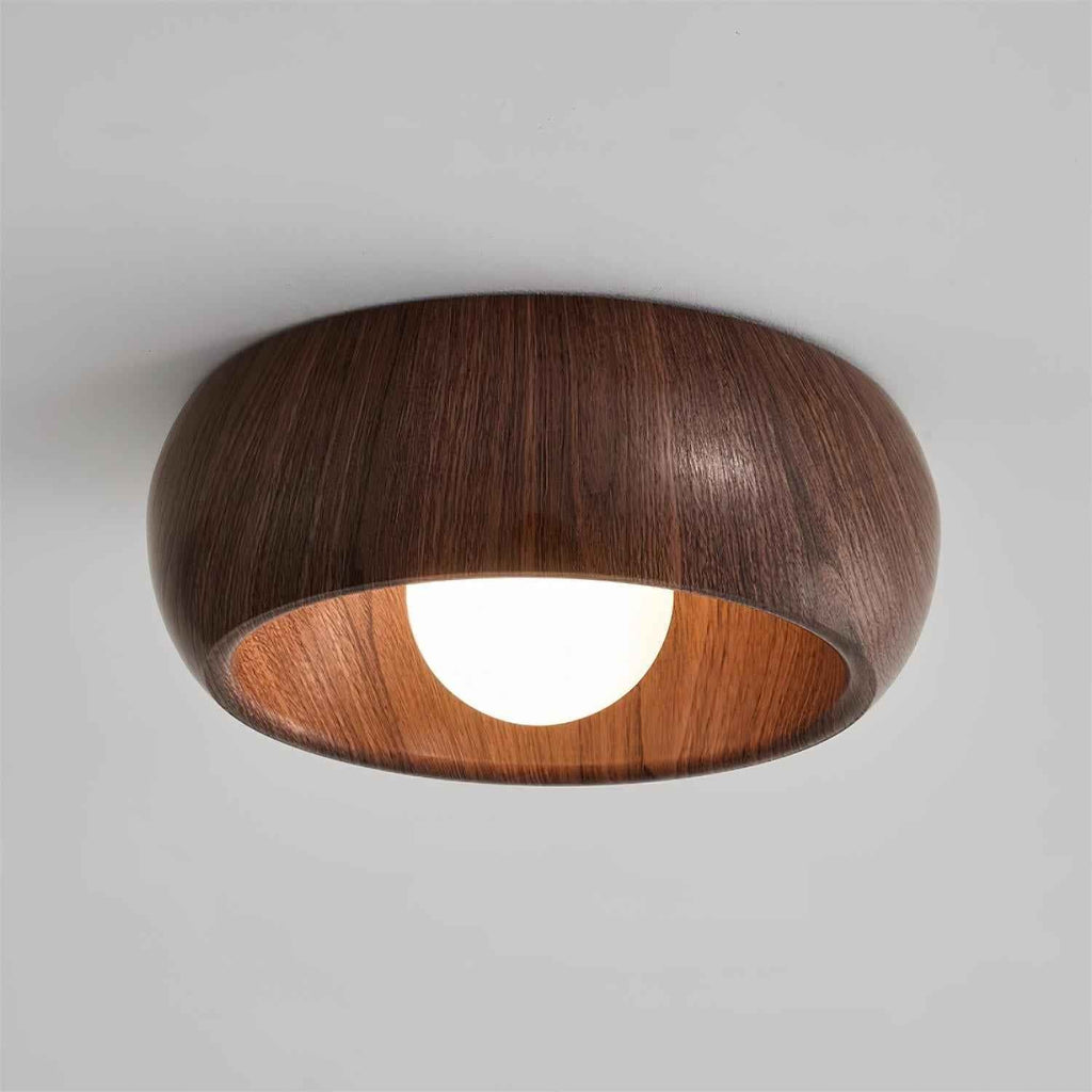 Bela LED Plafondlamp | Minimalistisch Houtlook Design, Warm Licht