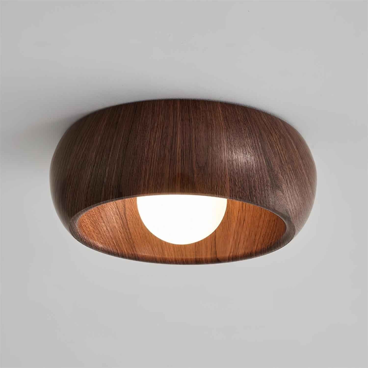 Bela LED Plafondlamp | Minimalistisch Houtlook Design, Warm Licht