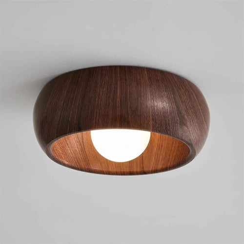 Bela LED Plafondlamp | Minimalistisch Houtlook Design, Warm Licht