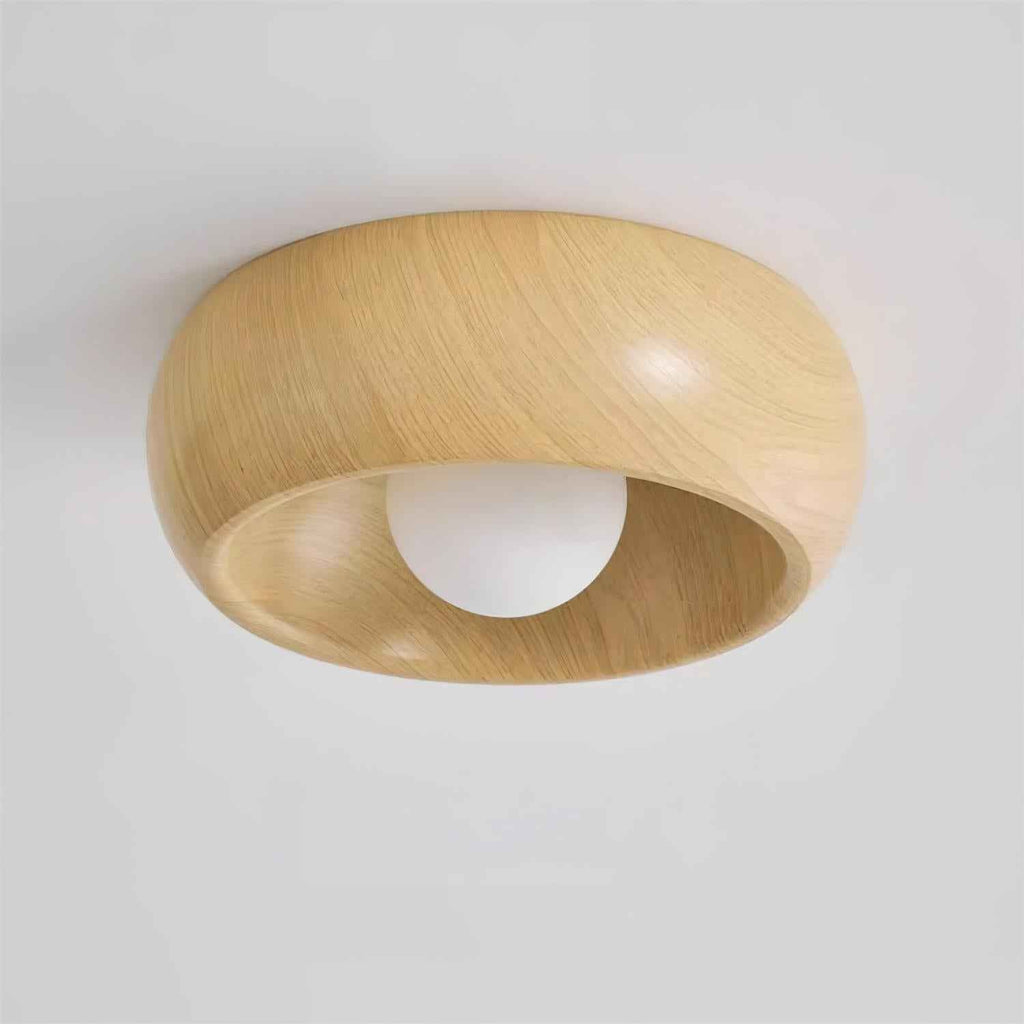 Bela LED Plafondlamp | Minimalistisch Houtlook Design, Warm Licht