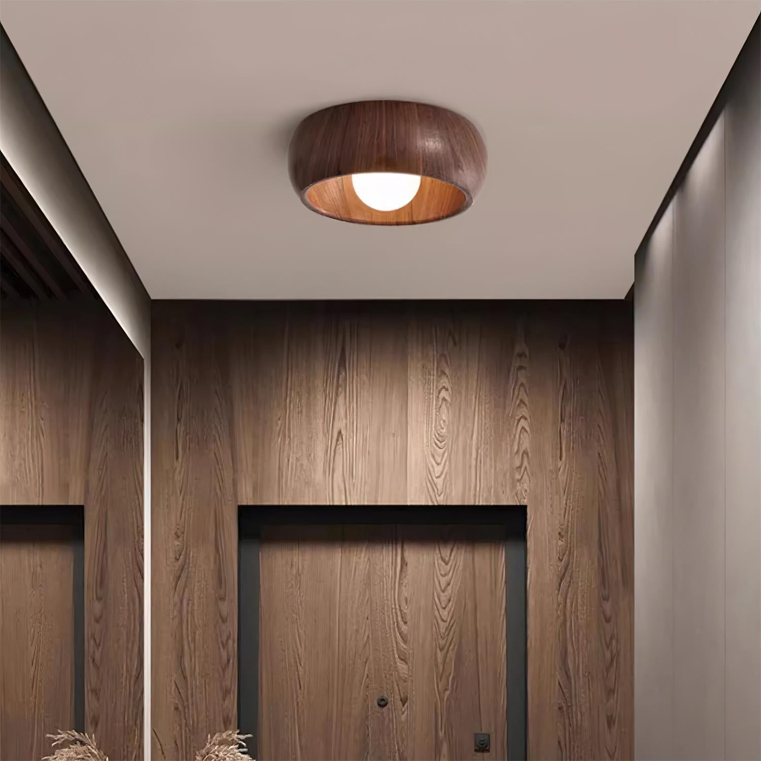Bela Ceiling Lamp | Minimalist Wooden Design, Soft LED Lighting