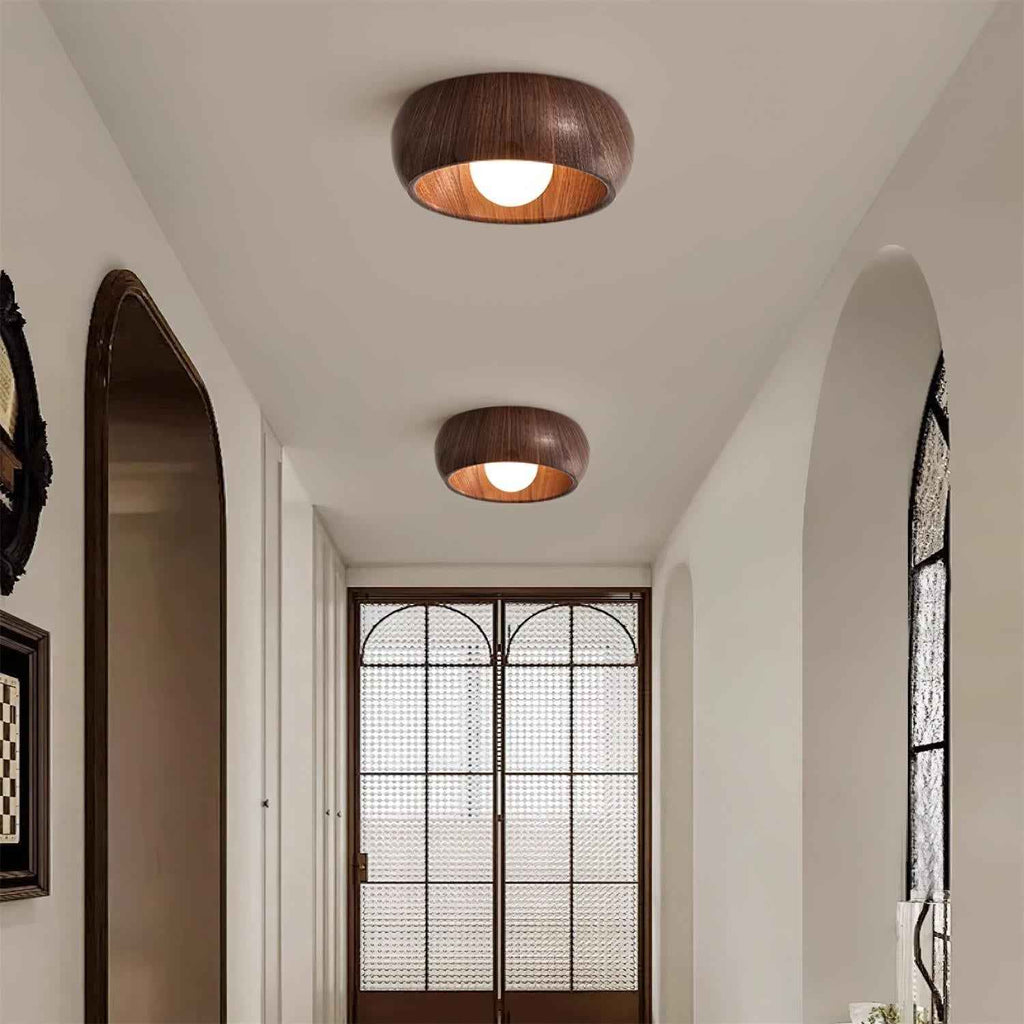 Bela Ceiling Lamp | Minimalist Wooden Design, Soft LED Lighting