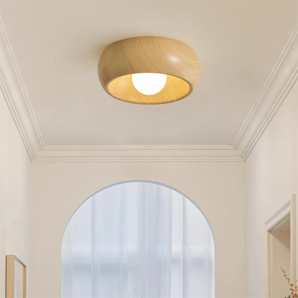 Bela LED Plafondlamp | Minimalistisch Houtlook Design, Warm Licht