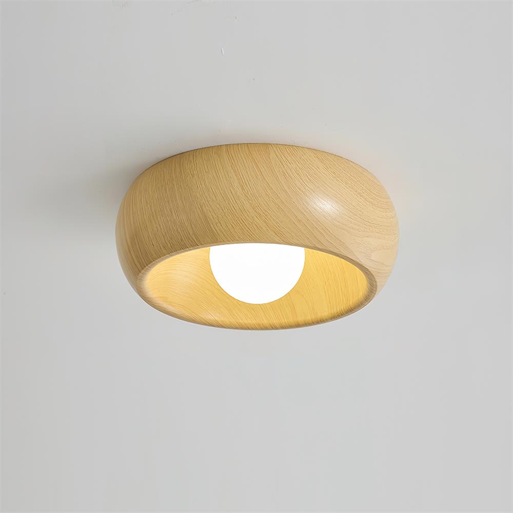 Bela LED Plafondlamp | Minimalistisch Houtlook Design, Warm Licht