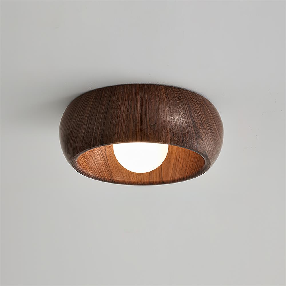 Bela Ceiling Lamp | Minimalist Wooden Design, Soft LED Lighting