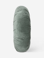 Mira Velvet Round Pillow | Pleated Texture, Soft Hues