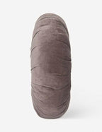 Mira Velvet Round Pillow | Pleated Texture, Soft Hues