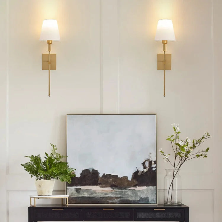Modern Fabric Wall Sconce 1-Light