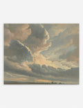 Cielo Wall Art | Textured Sunset Clouds Over Rome