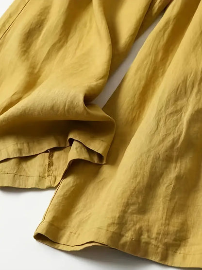 Elegant Wide-Leg Pants for Women Pleated Relaxed