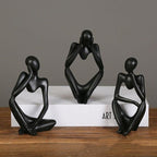 Mente Sculptuur | Abstracte Denker, Duurzaam Hars