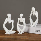 Mente Sculptuur | Abstracte Denker, Duurzaam Hars