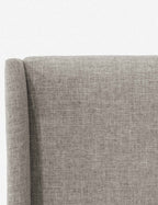 Adara Upholstered Bed | Winged Headboard, Crisp Sophistication