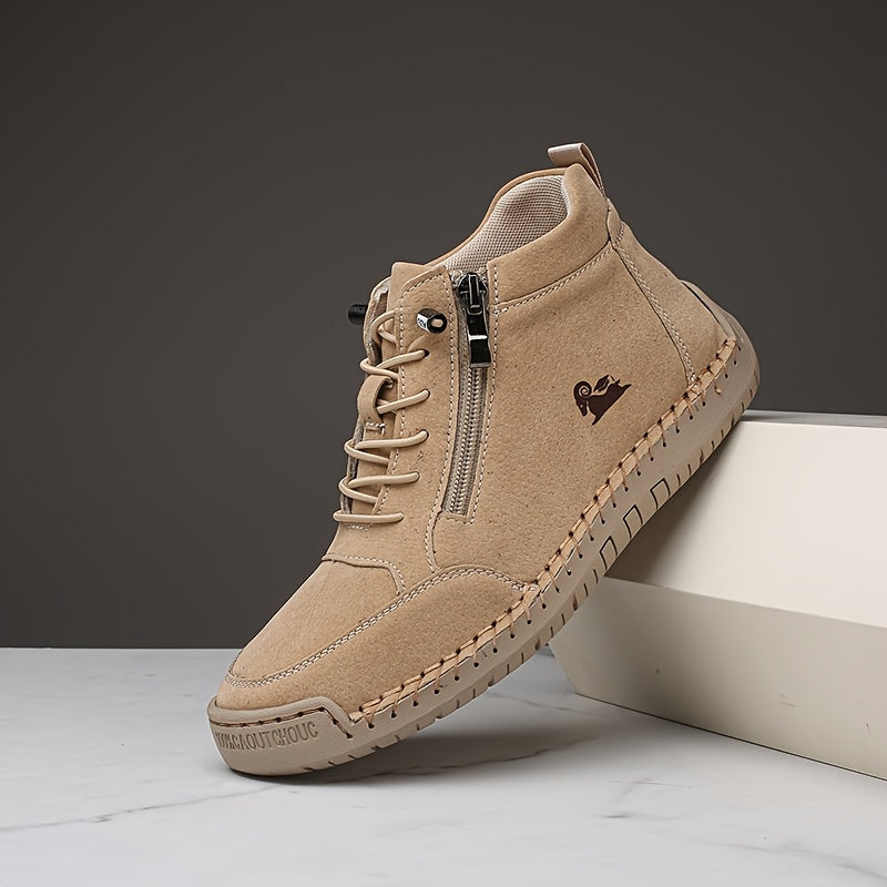 Comfortable Sneakers for Women Zip-Up High-Top