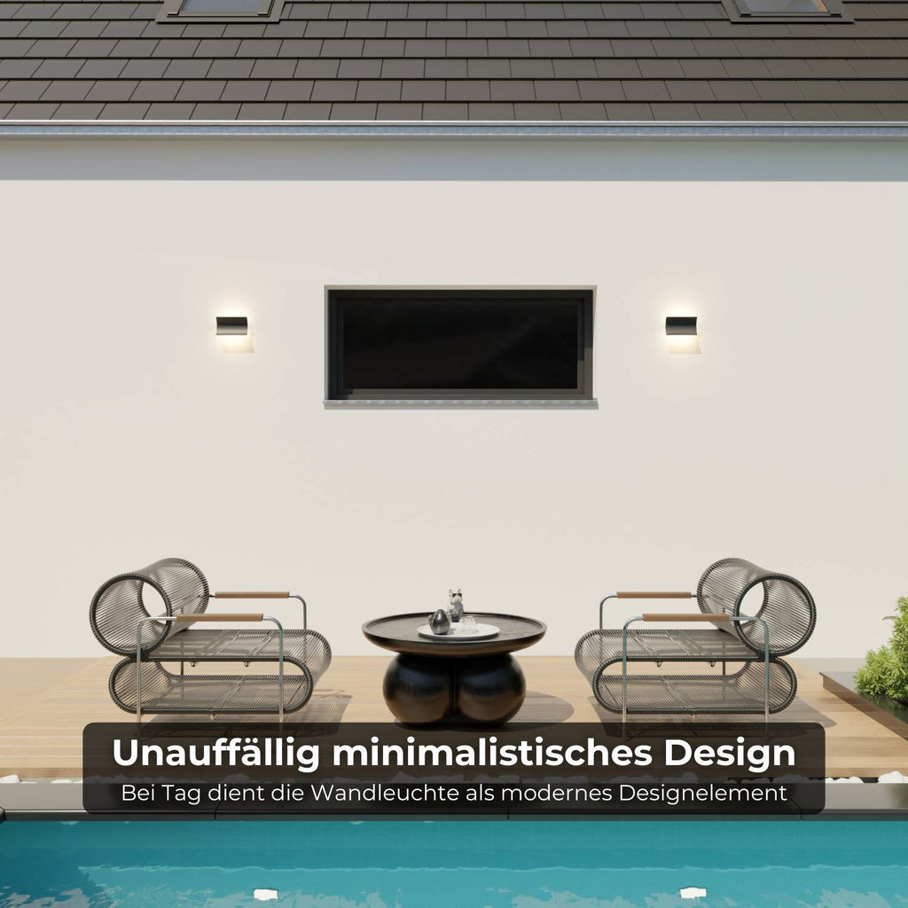 Alera Wall Light | Warm 2700K, IP54 Weatherproof