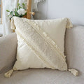 Caelenae - Decorative Throw Pillow with Textured Pattern and Tassels