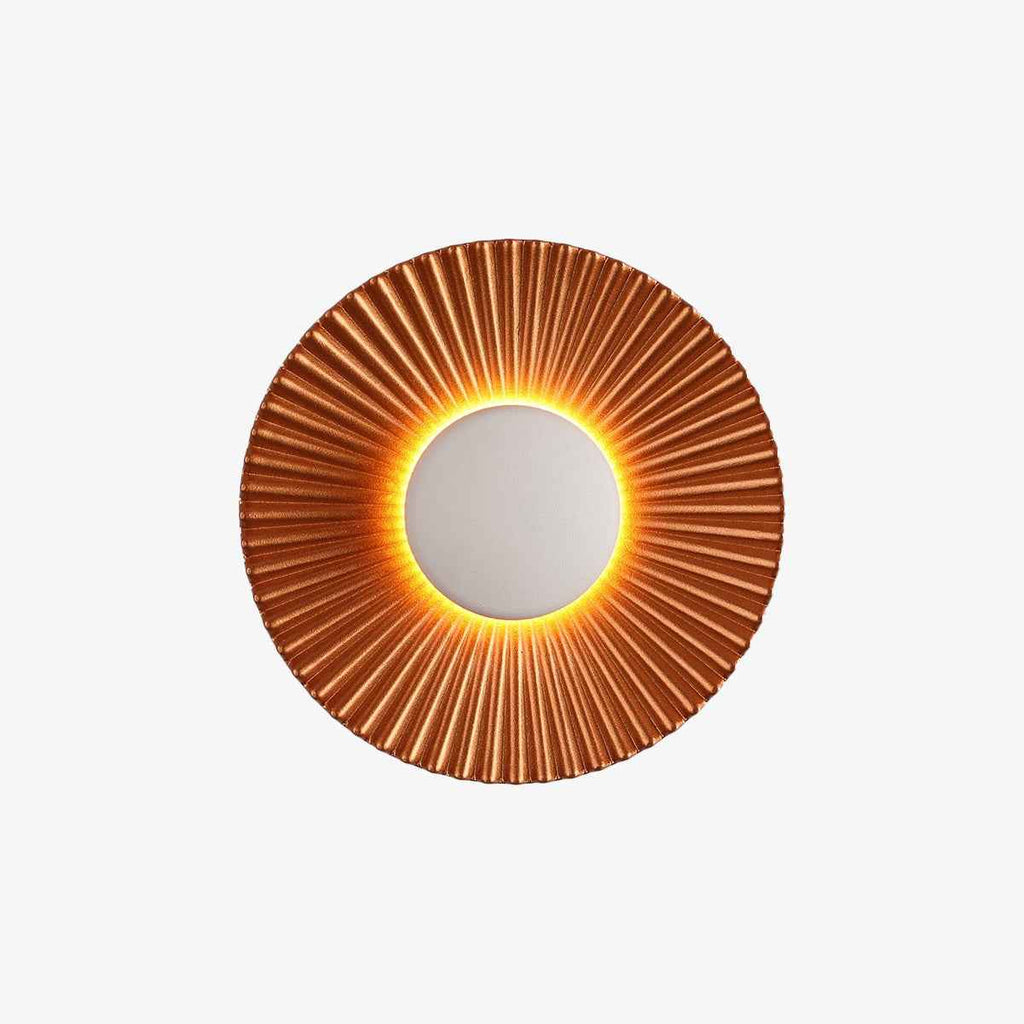 Bask SunRay Wall Lamp | Modern Metallic Design, Soft Ambient Glow