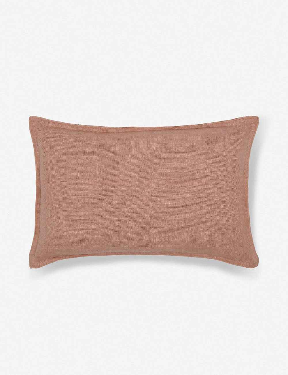 Luna Linen Lumbar Pillow | Superior Long Fiber Flax, Tonal Stitch Detail
