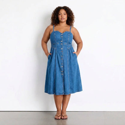 Effortless Mini Dress for Women Sweetheart-Neck Sleeveless Fitted