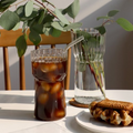 Bela High Striped Glasses Set | Thick Glass, 590ml Capacity